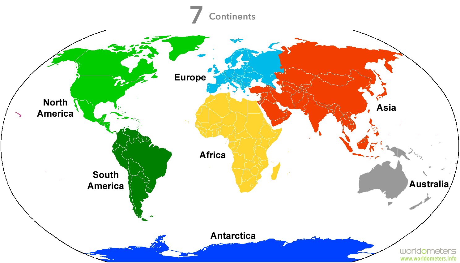 what are the 7 continents of the world