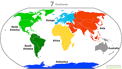 Continents - Worldometer