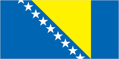 Vlag van Bosnien und Herzegowina