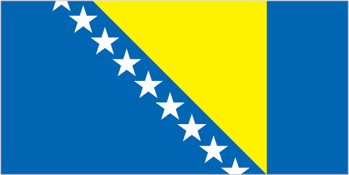 Vlag van Bosnië en Herzegovina