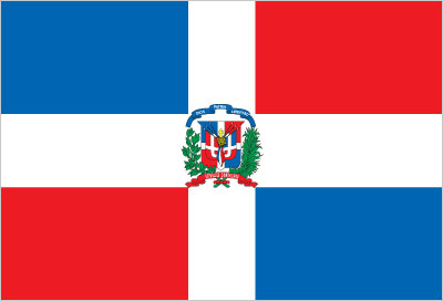 Vlag van Dominicaanse Republiek