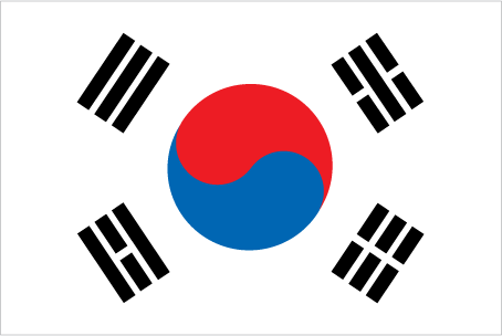 Vlag van Südkorea