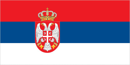 Vlag van Serbien
