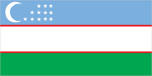 Vlag van Usbekistan