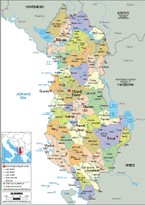 Maps of Albania - Worldometer