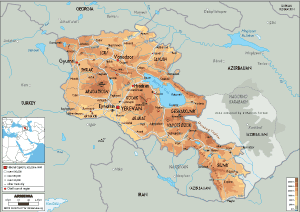 GeographyIQ - World Atlas - Middle East - Map of Armenia