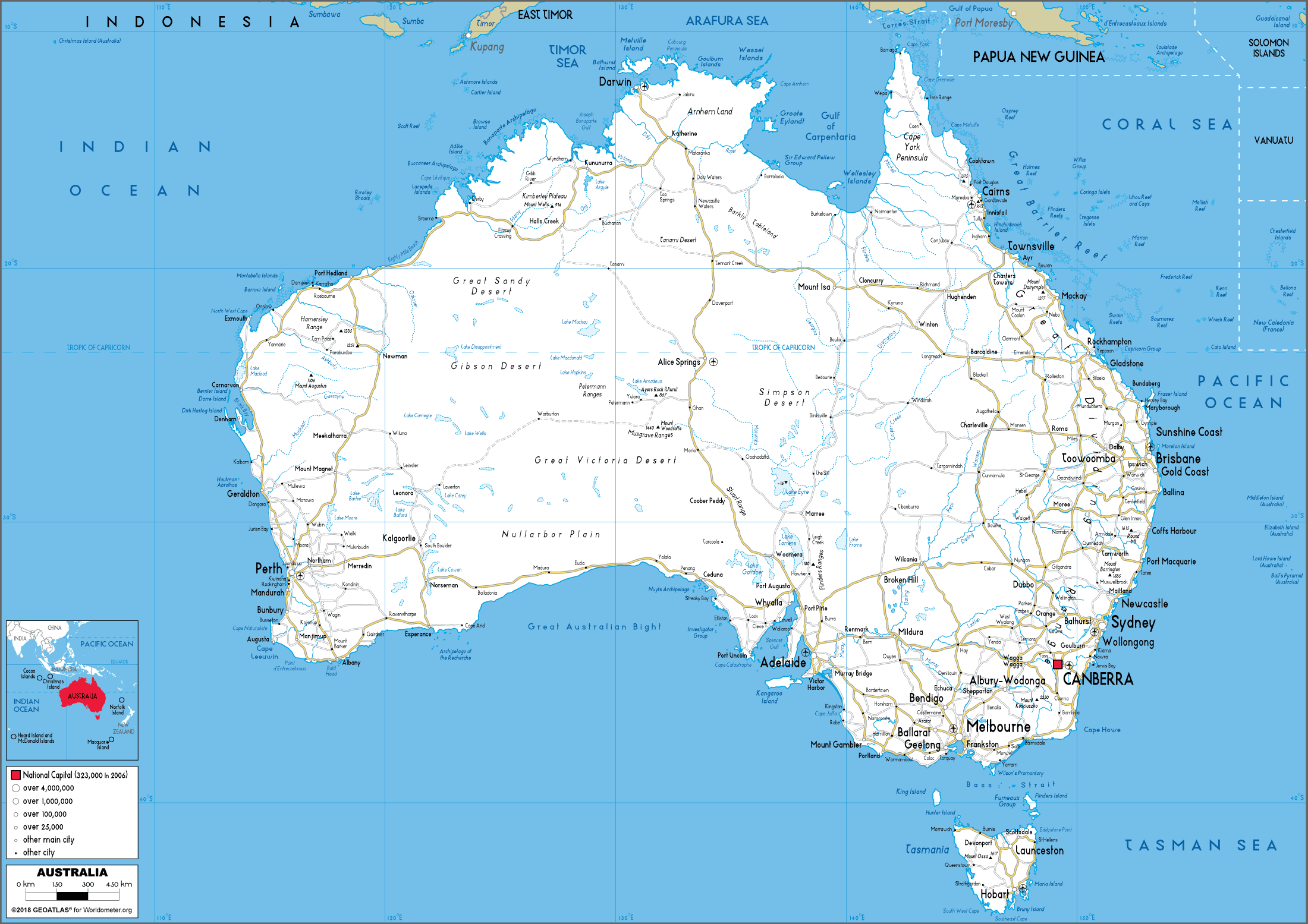australia-map-road-worldometer