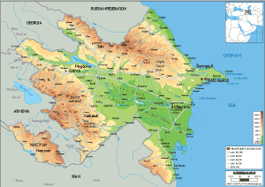 Azerbaijan Map (Political) - Worldometer