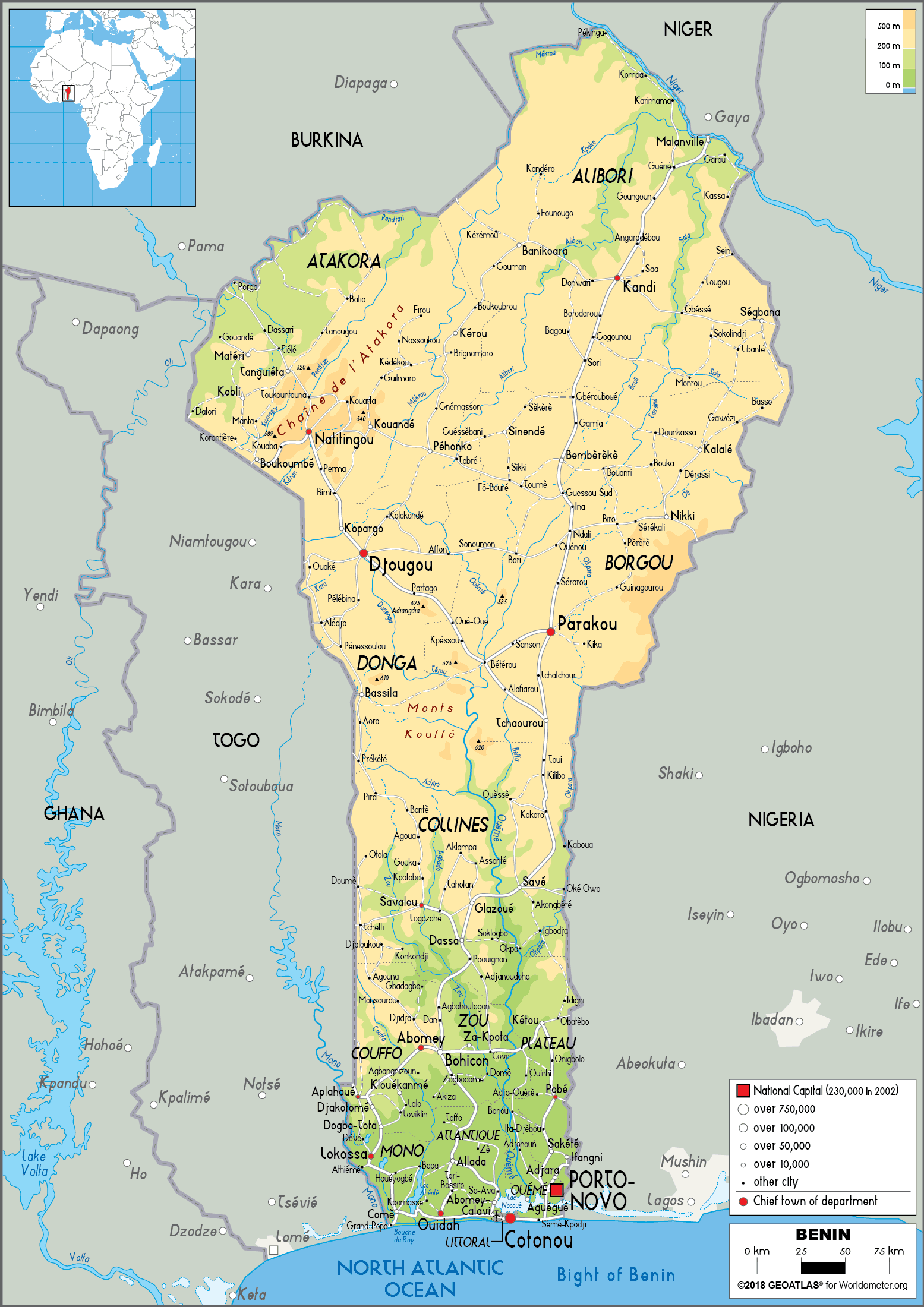 Portugal Map (Road) - Worldometer