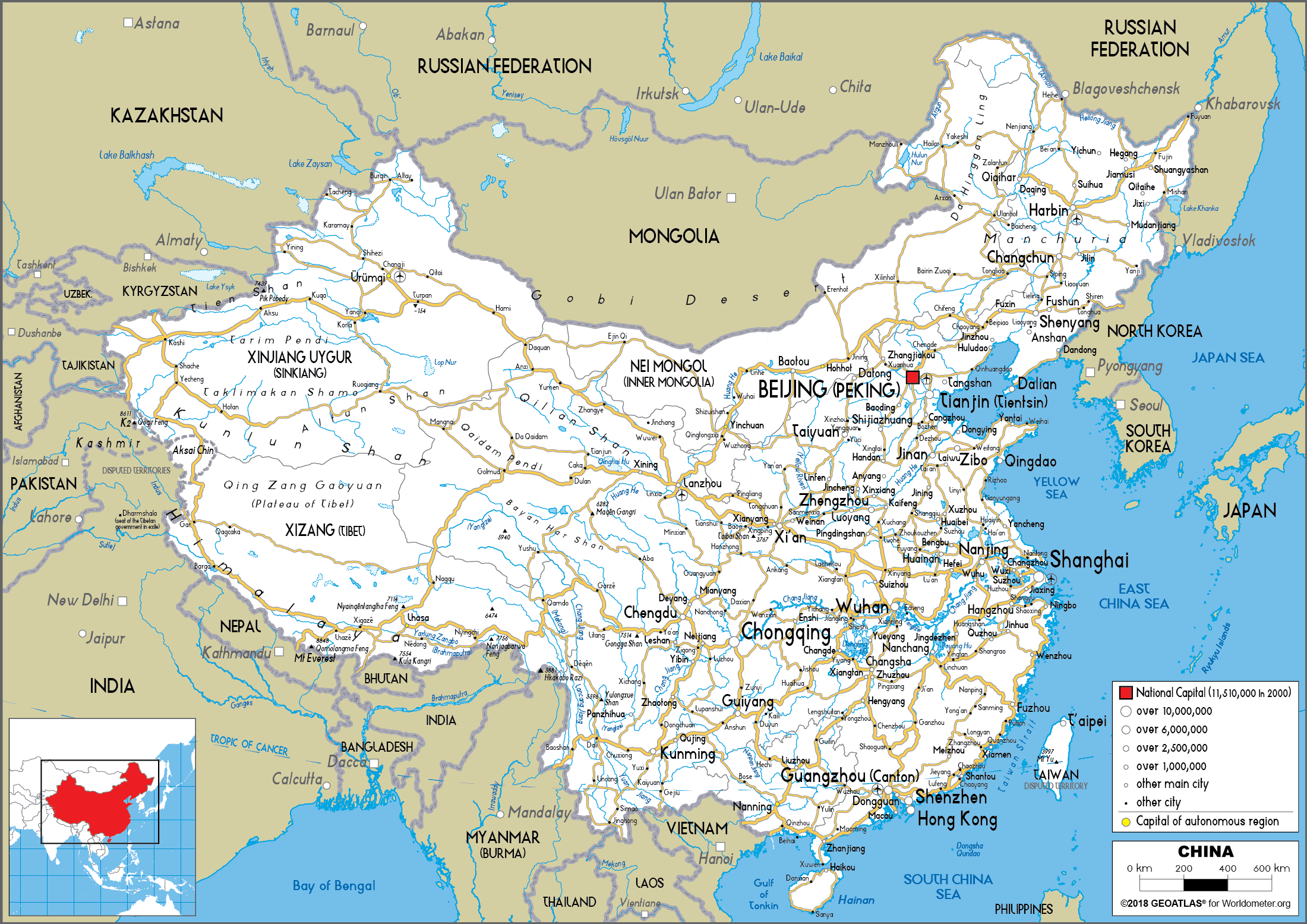 Map of china