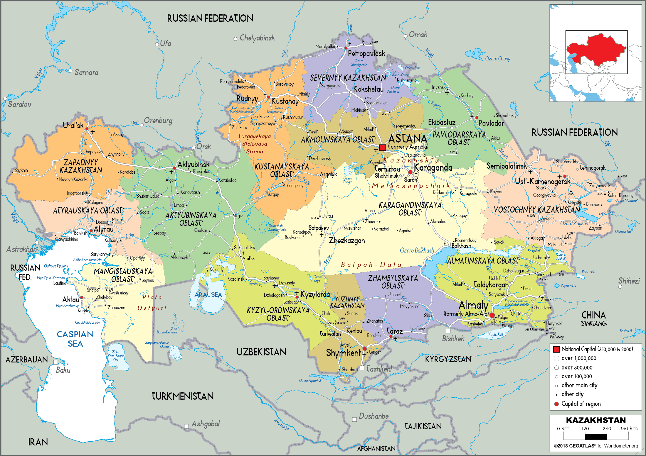 Казахстан это какая страна. Административная карта Казахстана 2023. Политическая карта Казахстана. Географическая карта Казахстана.