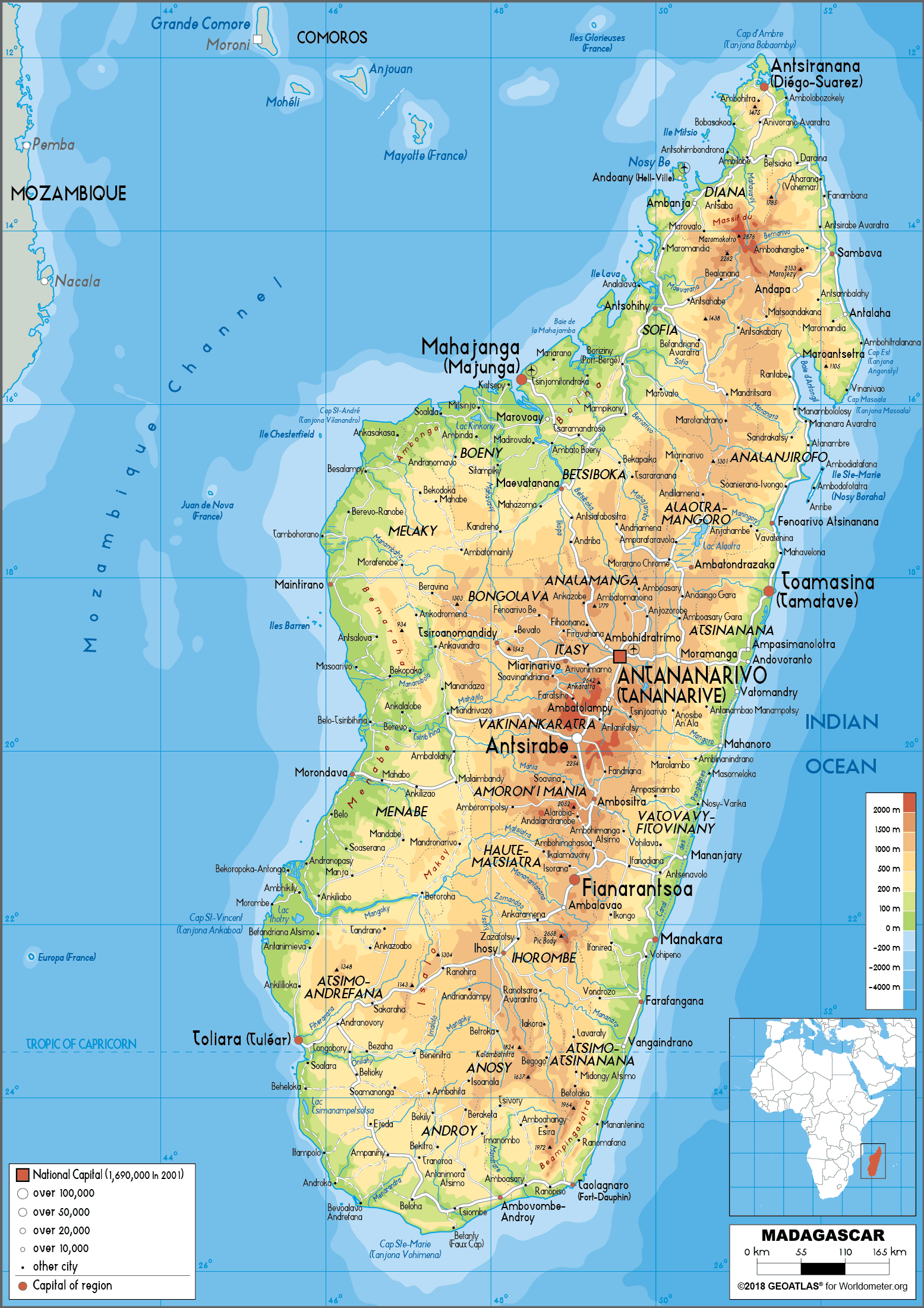 Political Map Of Madagascar
