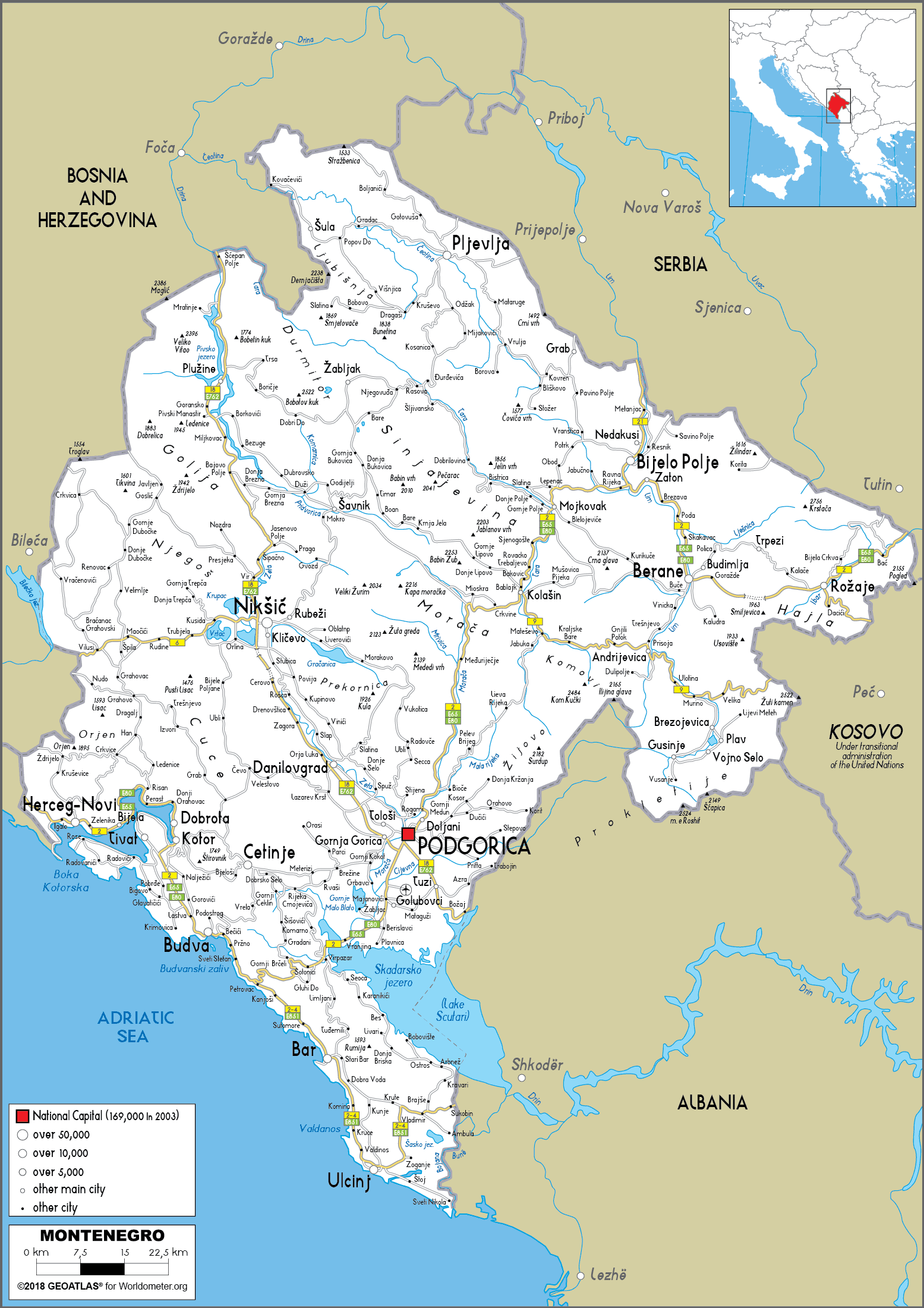 montenegro-map-road-worldometer