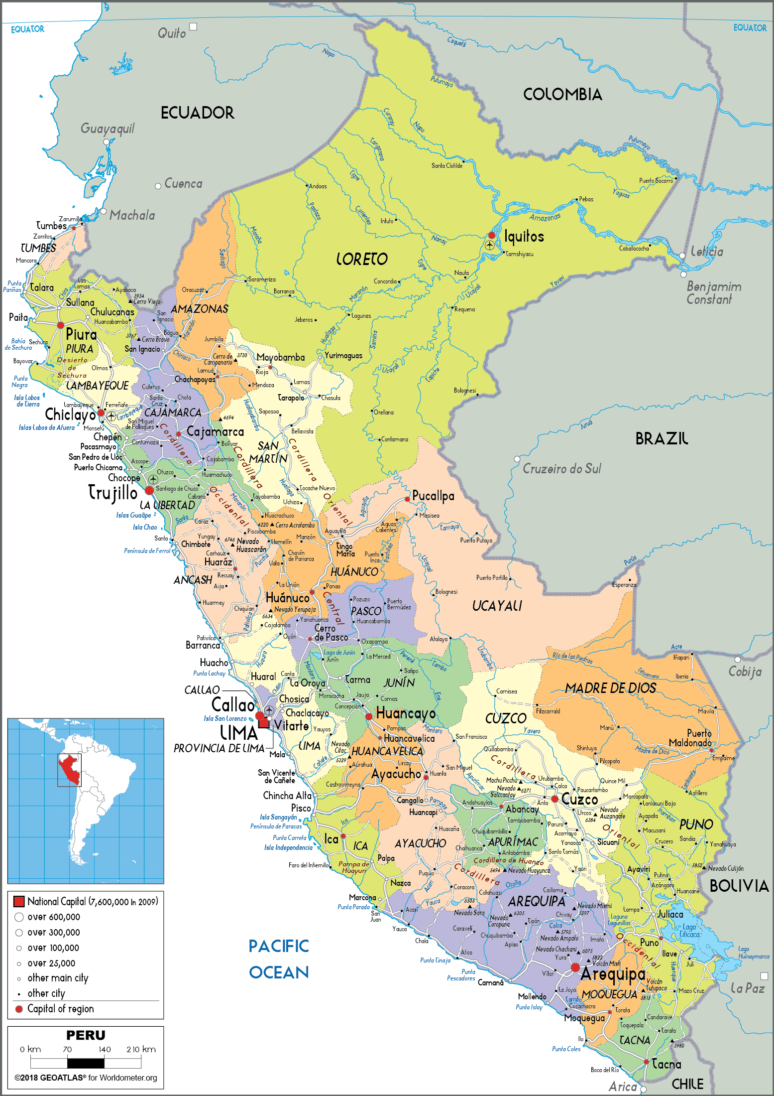 Interactive Map Of Peru