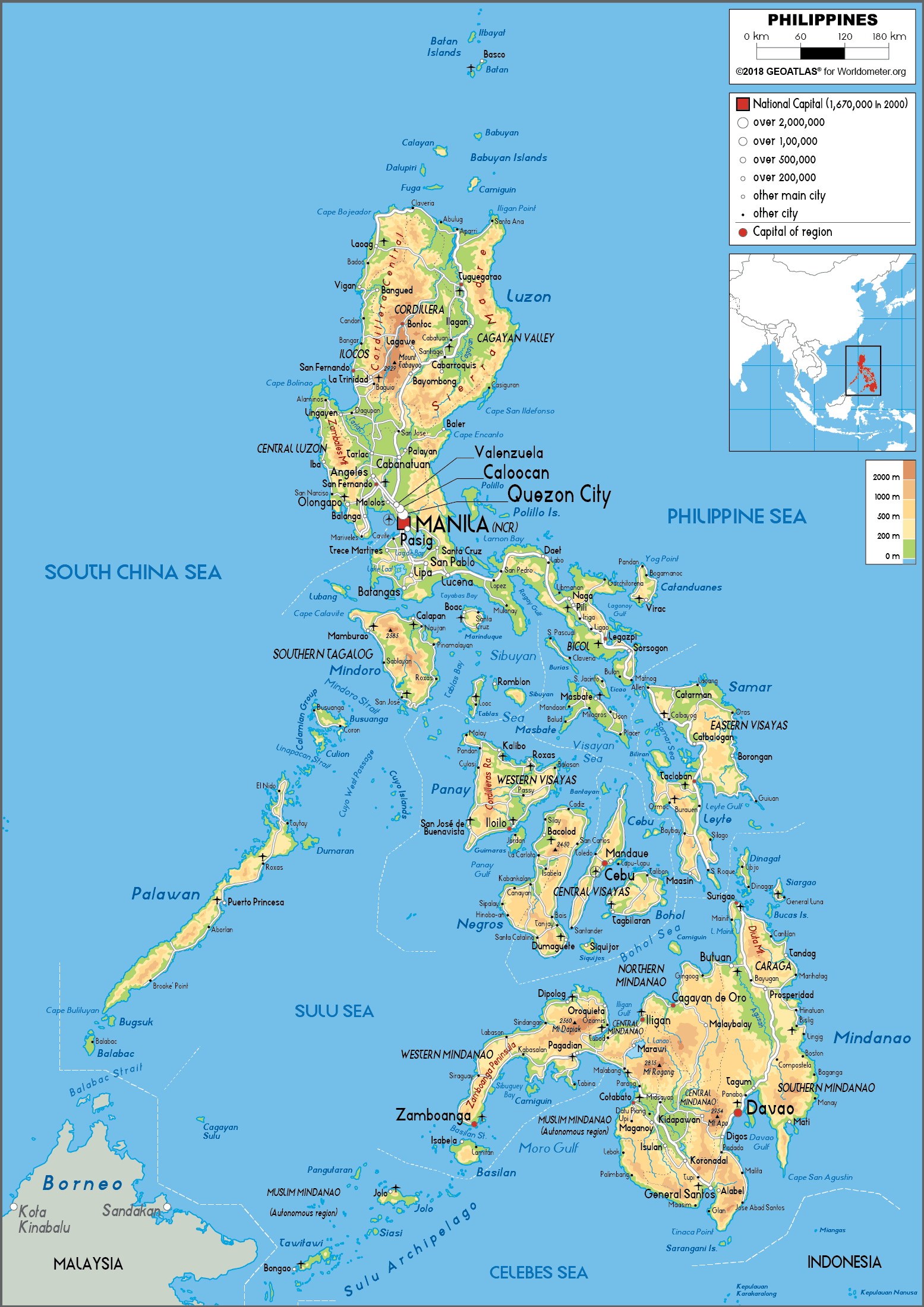 Physical Map Of Philippines Cities And Towns Map | The Best Porn Website