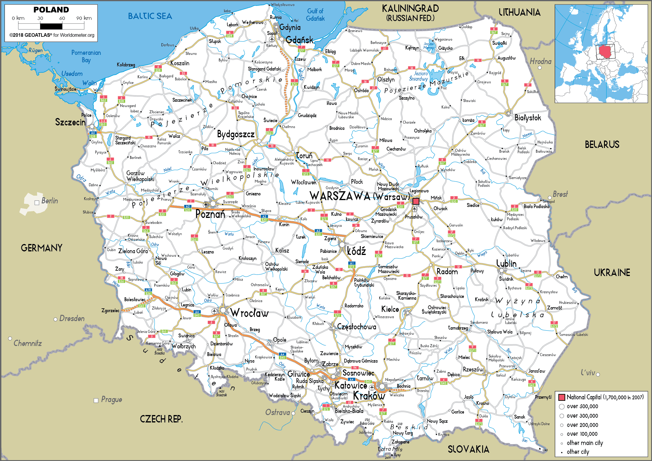 Map Of Poland 1975 Imaginarymaps