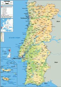 Portugal Maps  Printable Maps of Portugal for Download