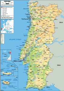 portugal political map