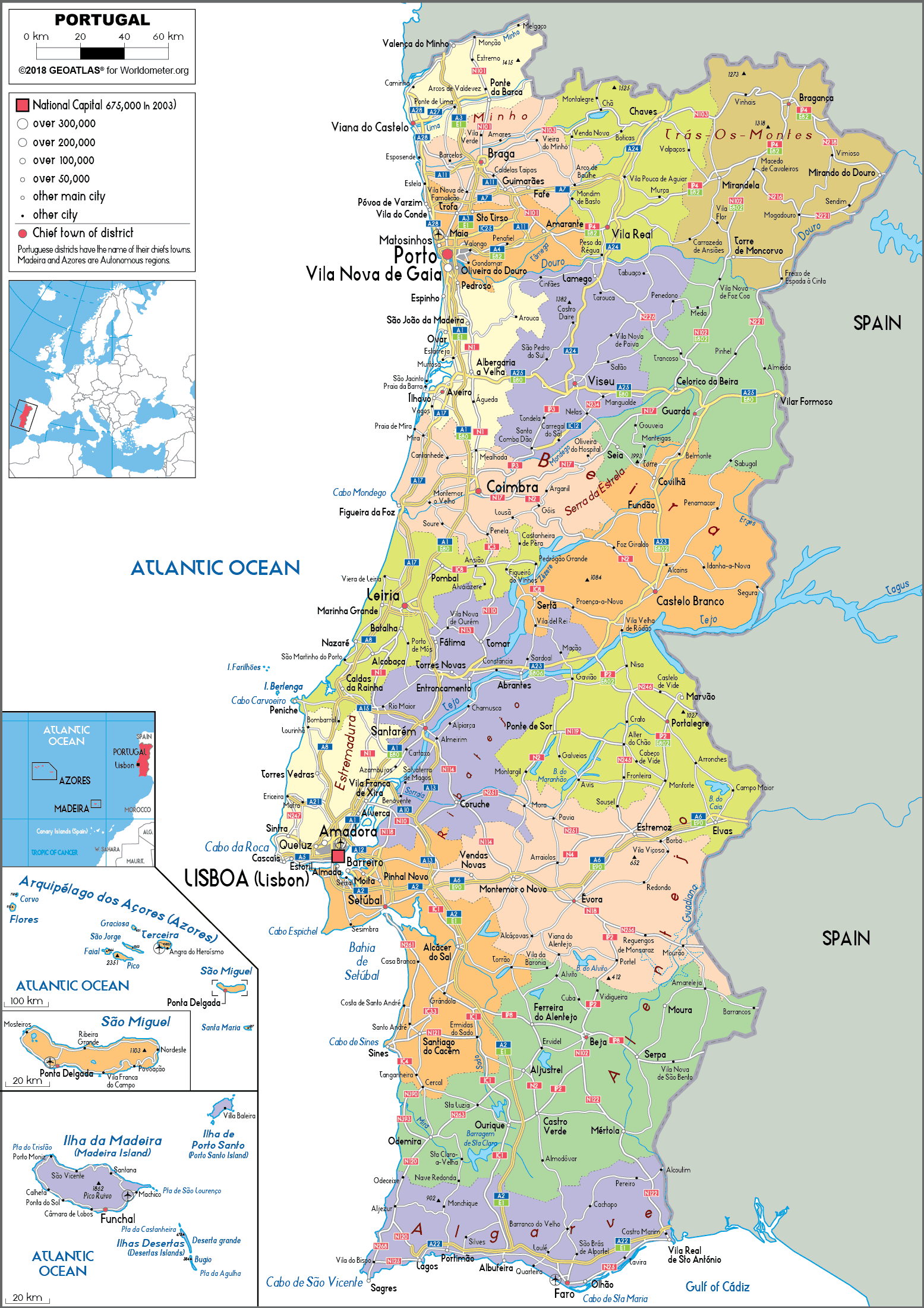 Portugal Maps & Facts  Portugal map, Portugal, Portugal facts