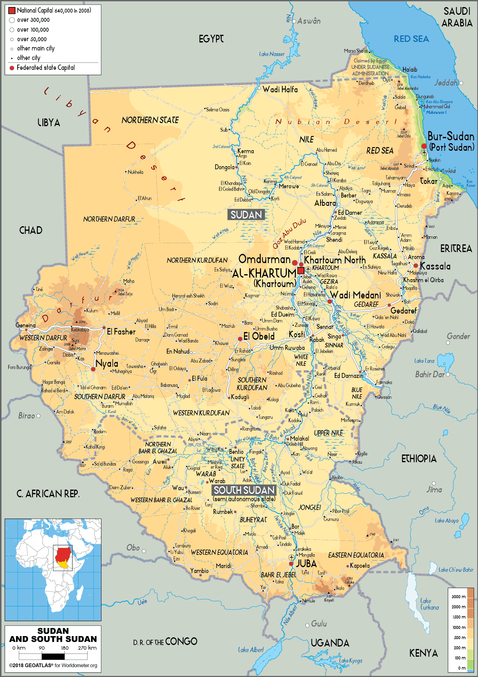 narozený Vidět skrz Junior south sudan physical map krádež erekce sociální