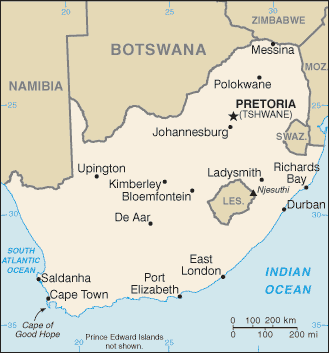 Political Map of South Africa - Nations Online Project