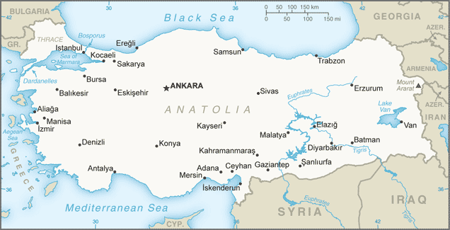 Turkey izmir map of What are