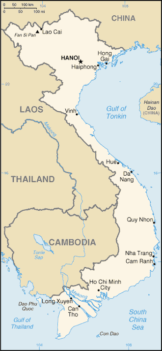 Political Map of Vietnam - Nations Online Project